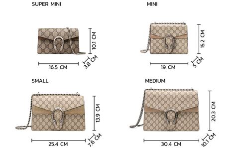 gucci dionysus size comparison.